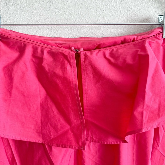 NWT By Anthropologie Strapless Flounce A-Line Midi Dress Size Small - Picture 9 of 11